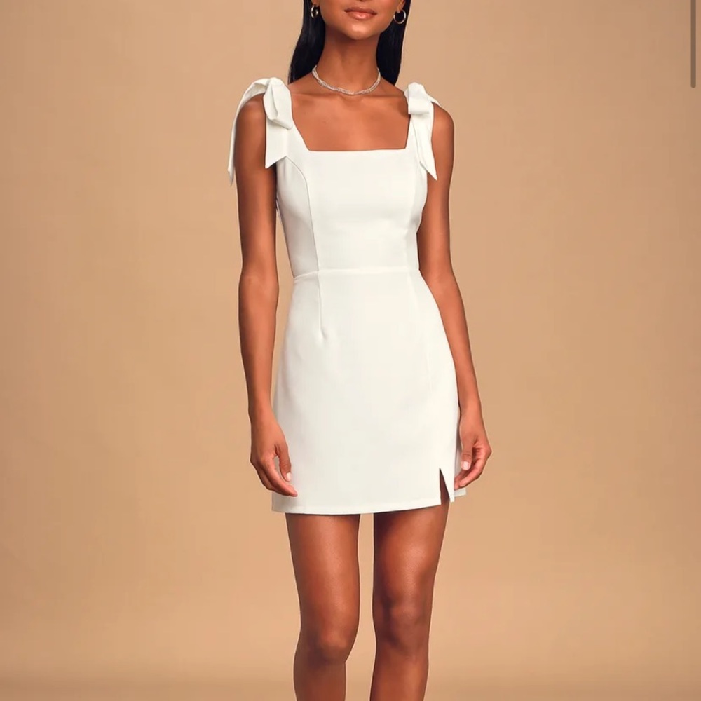 Lulus white mini dress